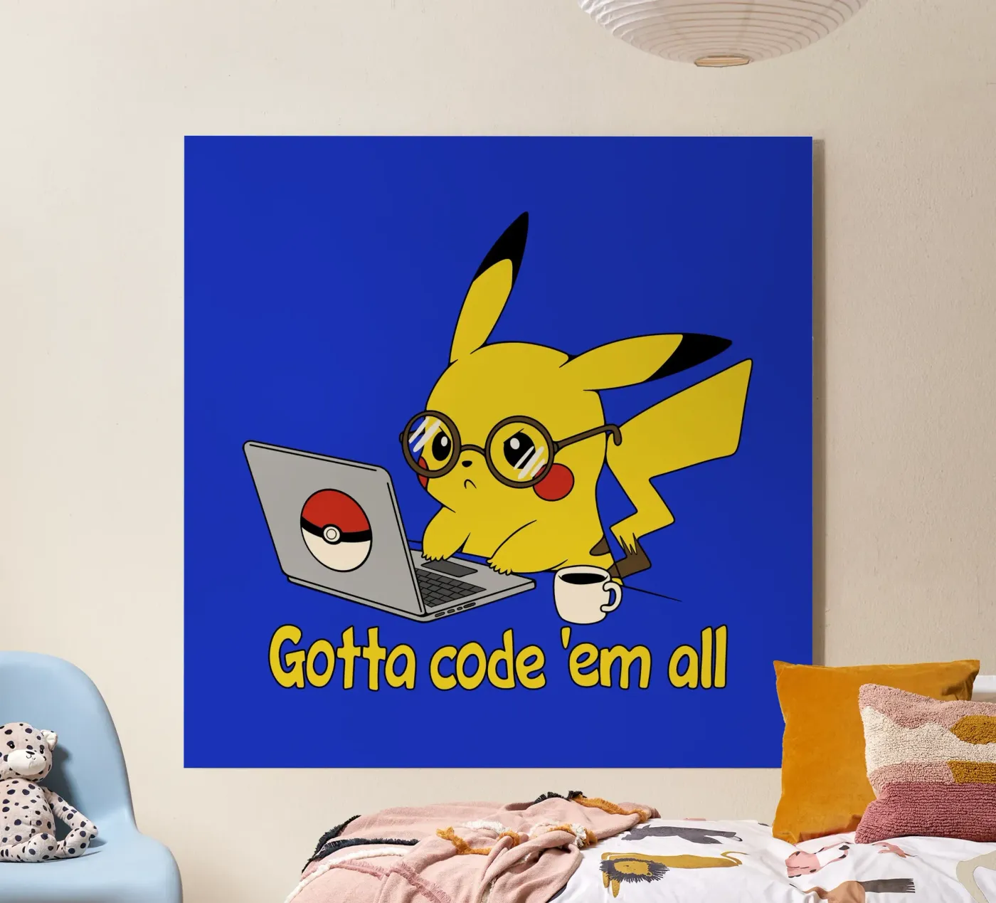Gotta code 'em all acryl van Loobs