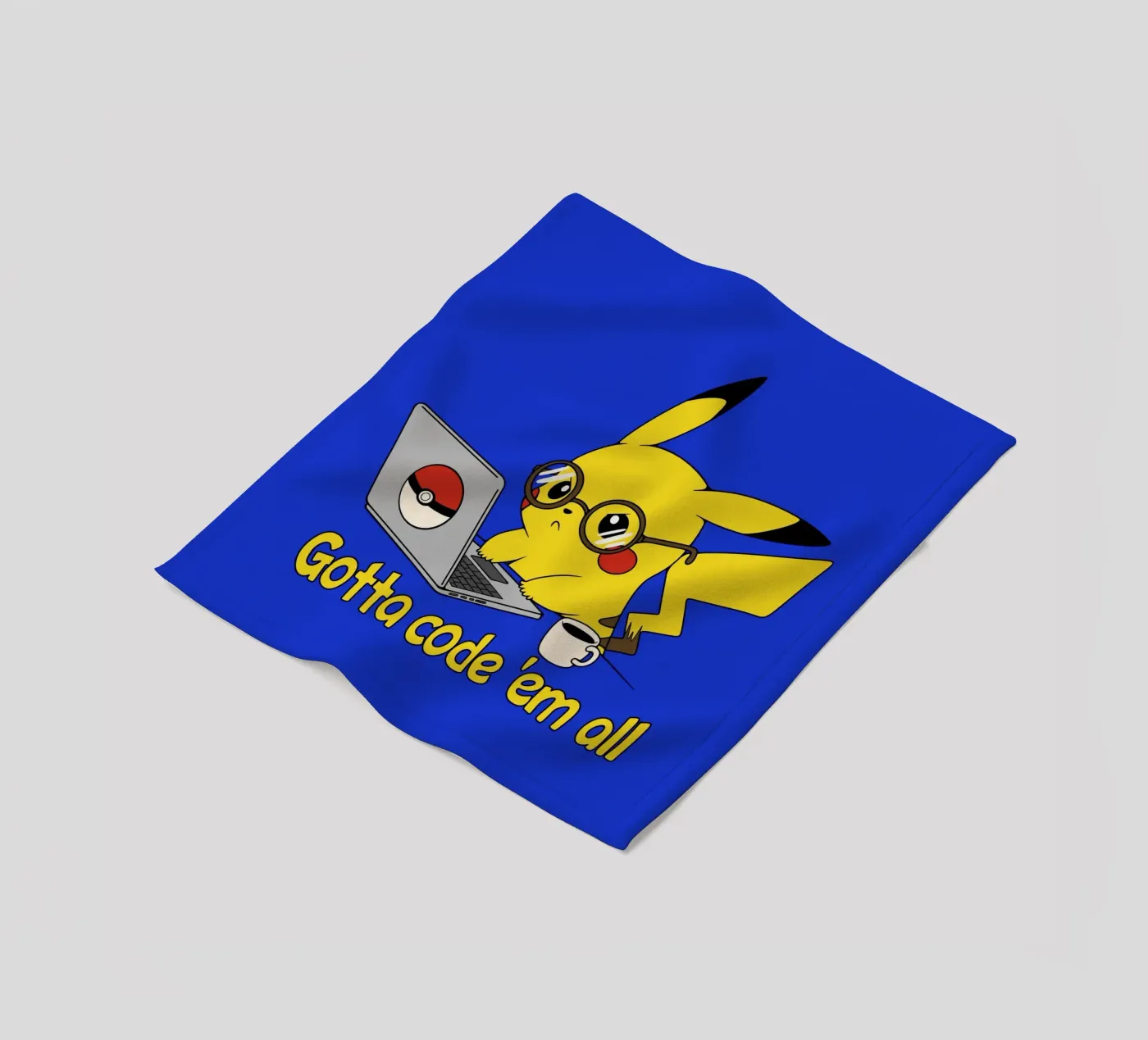 Gotta code 'em all fleecedeken van Loobs