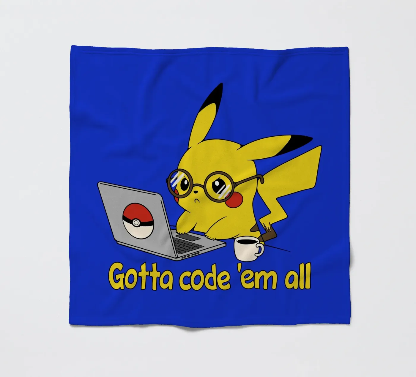 Gotta code 'em all fleecedeken van Loobs