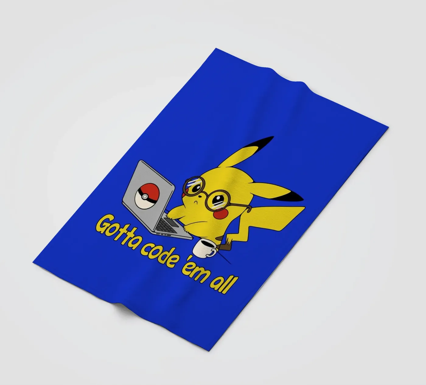 Gotta code 'em all fleecedeken van Loobs