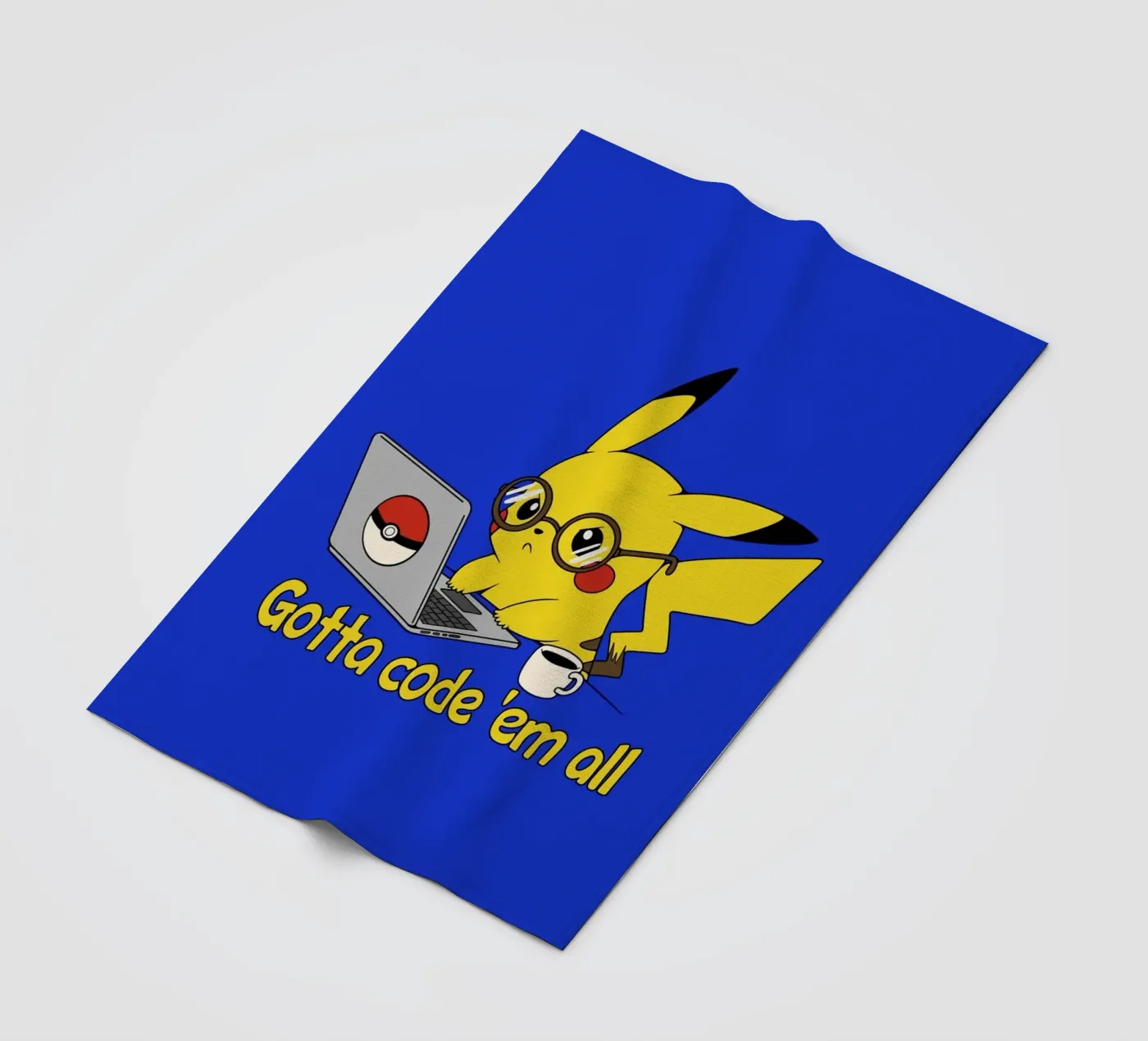 Gotta code 'em all fleecedeken van Loobs