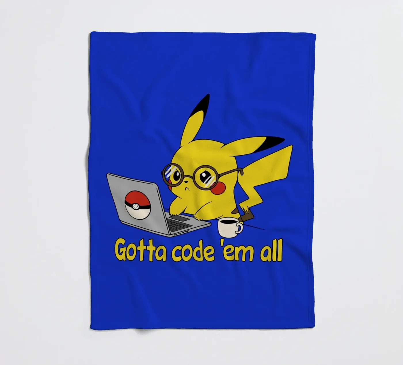 Gotta code 'em all fleecedeken van Loobs