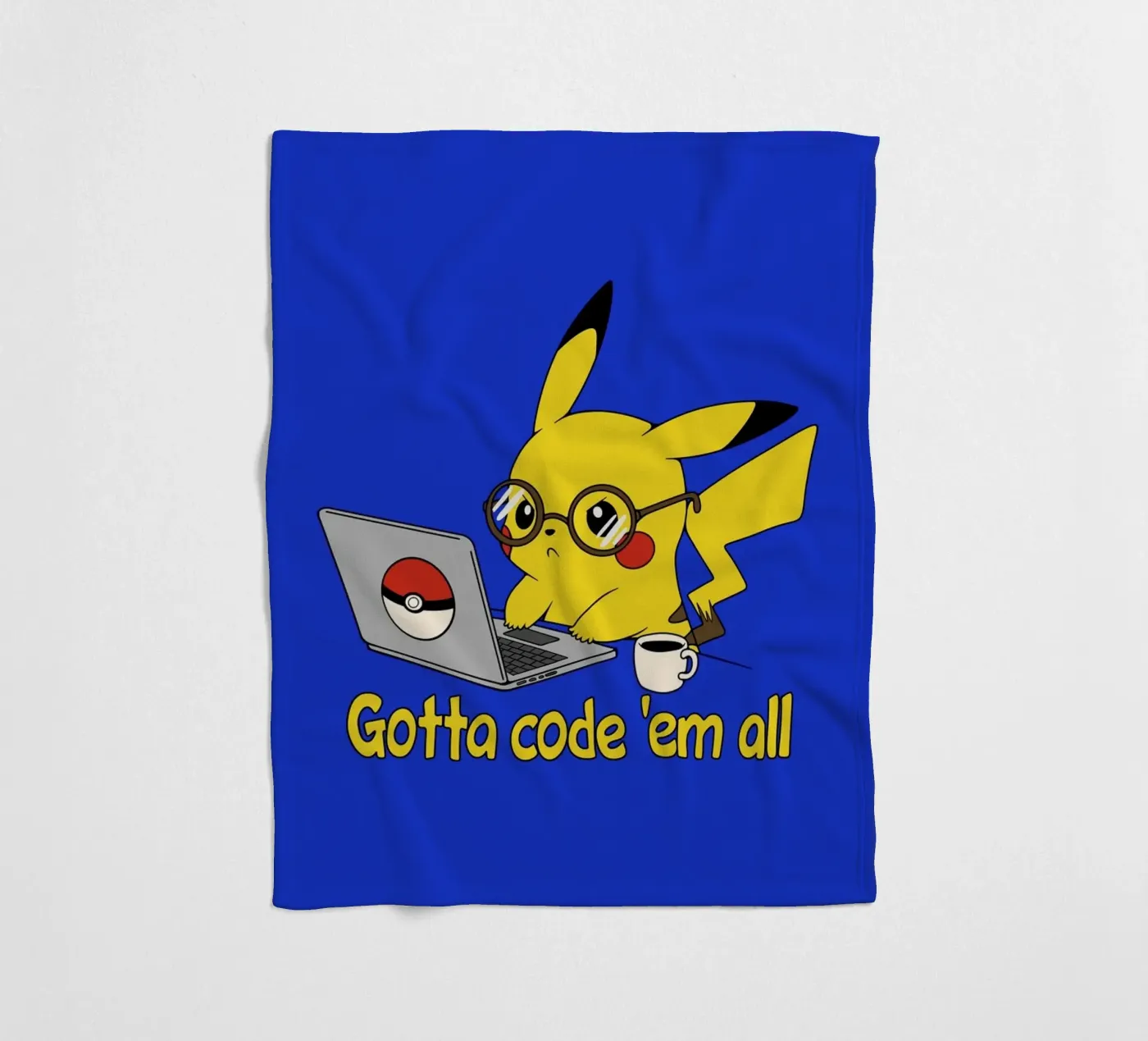 Gotta code 'em all fleecedeken van Loobs