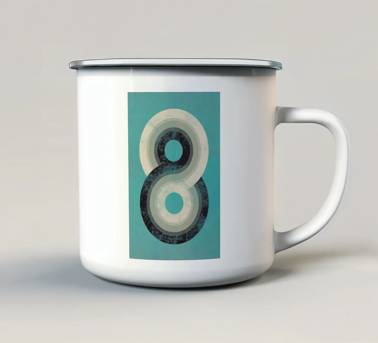 Otto tazza in smalto da Metron
