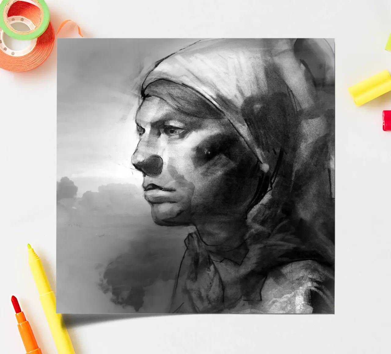 Head in the clouds Stickerbogen von Stoian Hitrov