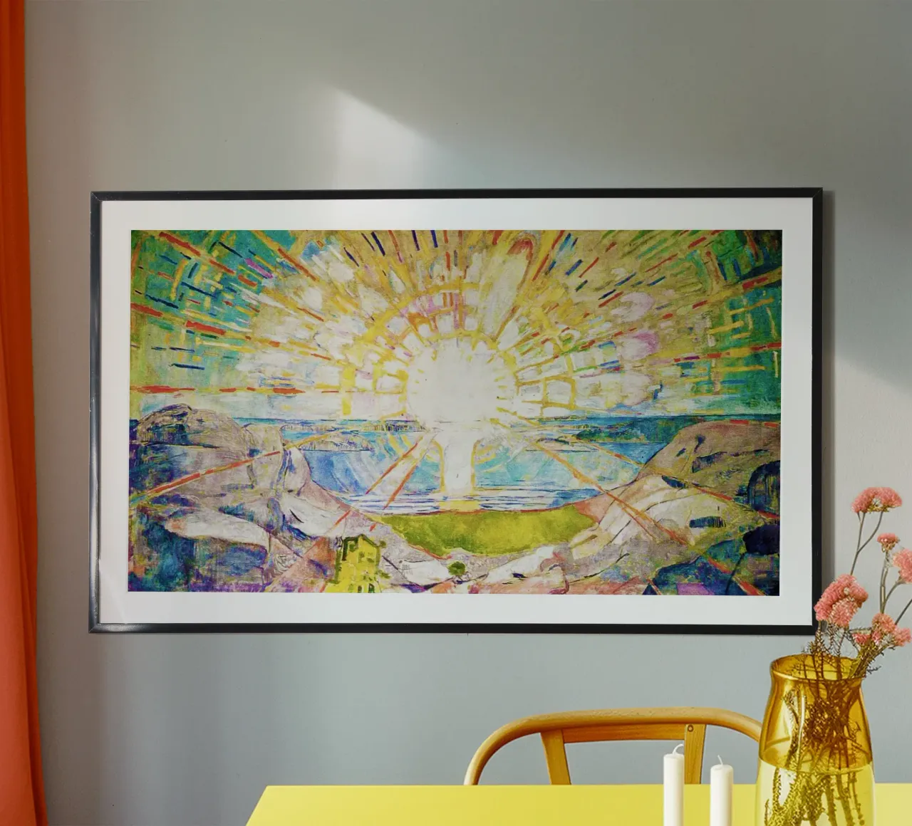 Il sole di Edvard Munch 1911 poster da Venus Art