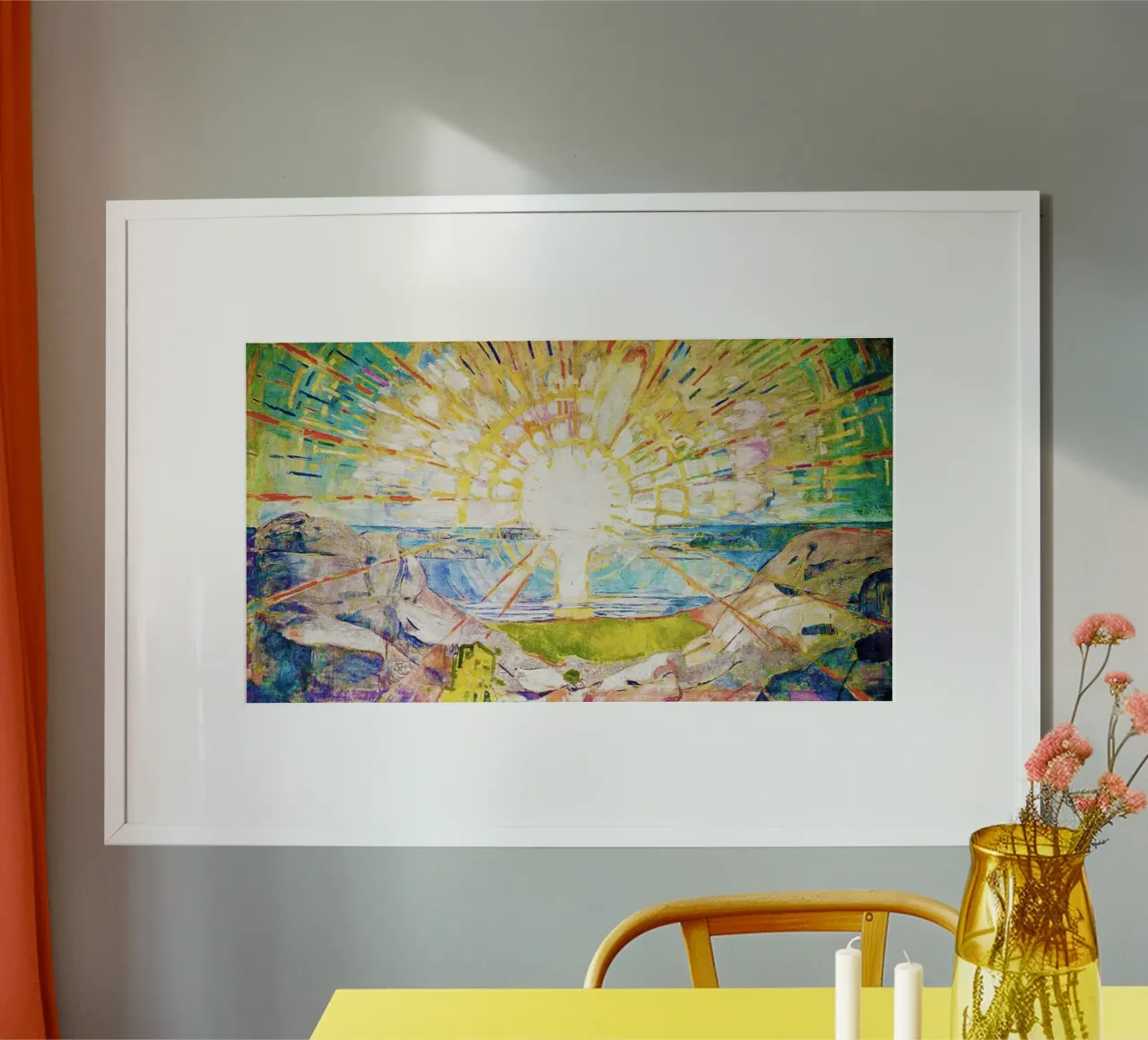 Il sole di Edvard Munch 1911 poster da Venus Art