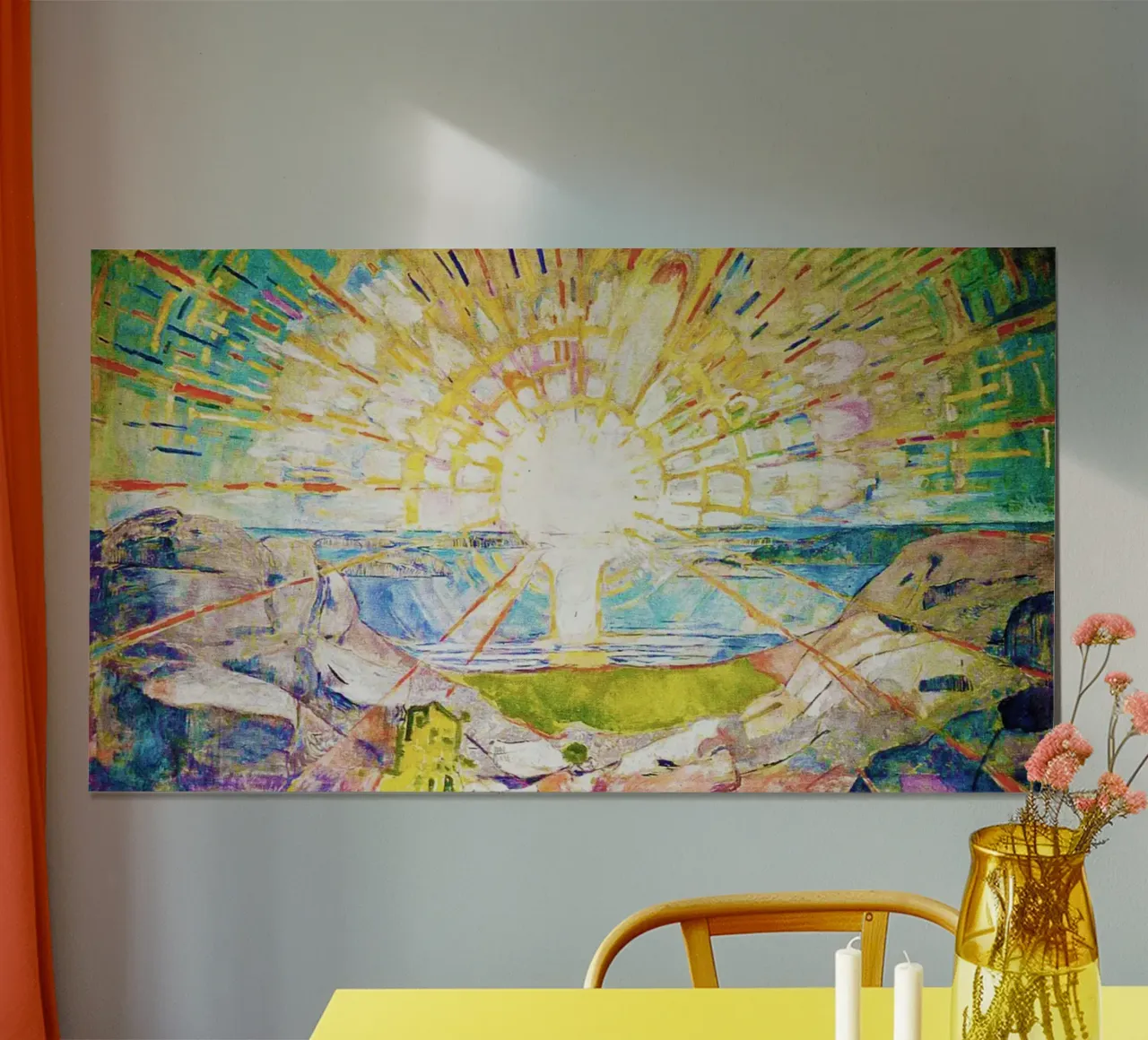 Il sole di Edvard Munch 1911 poster da Venus Art