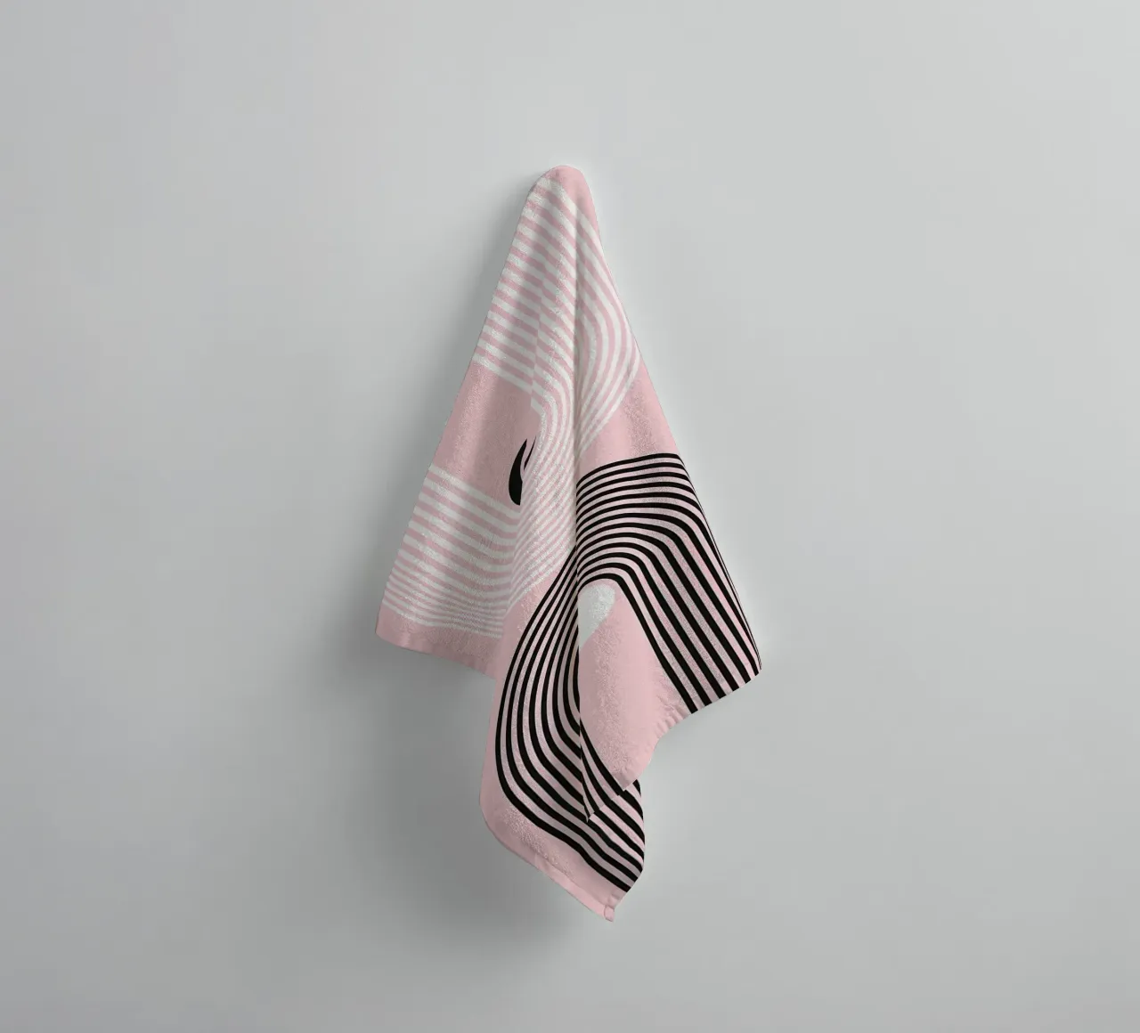 Abstract and geometric towel by Maria Lang