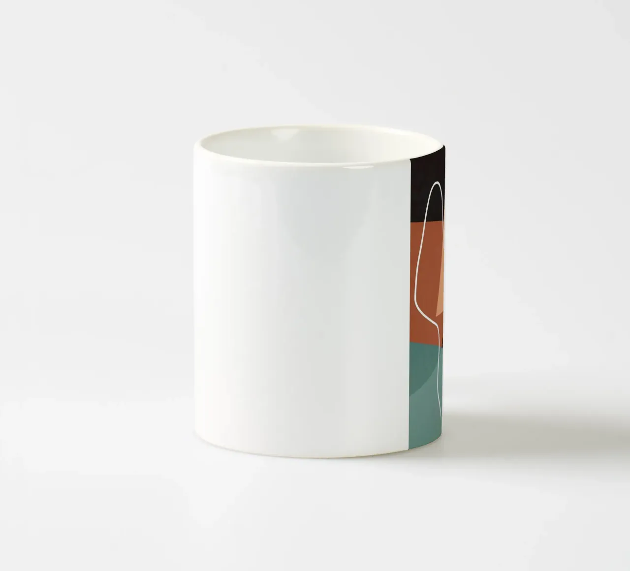 Astratto e armonico tazza in ceramica da Maria Lang