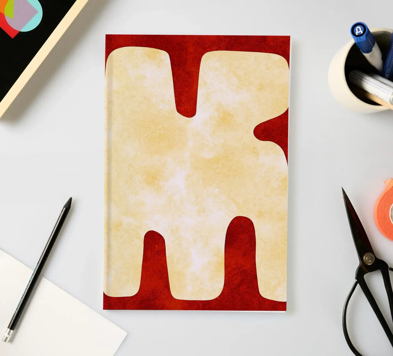 Abstract Art Print notebook by Maria Lang