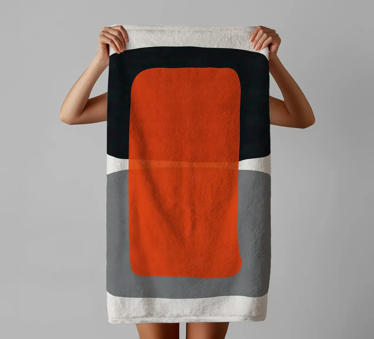 Abstract expression VIII towel by Maria Lang