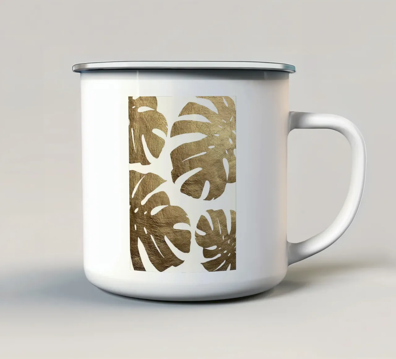 Foglia d'oro tazza in smalto da Maria Lang
