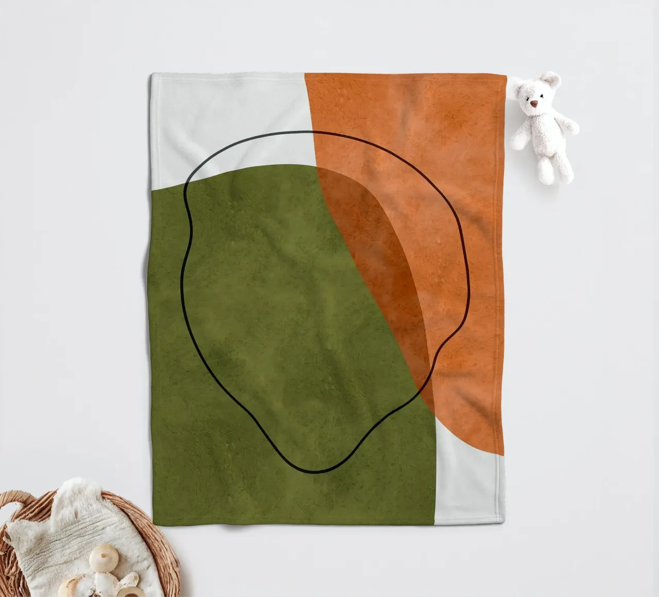 Forme espressive coperta in pile da Maria Lang