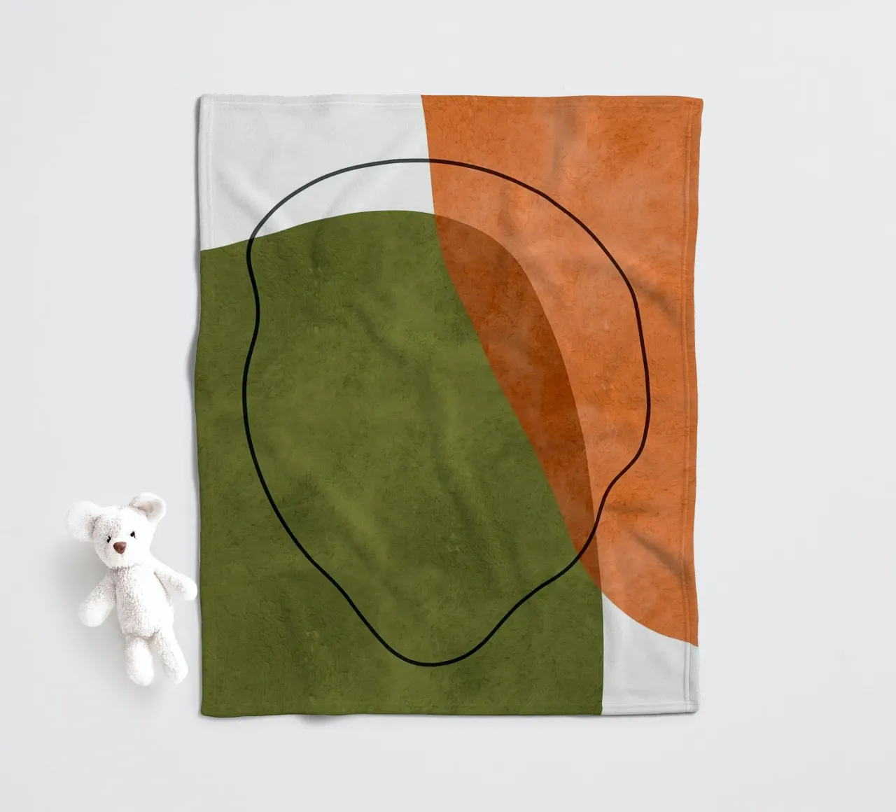 Forme espressive coperta in pile da Maria Lang