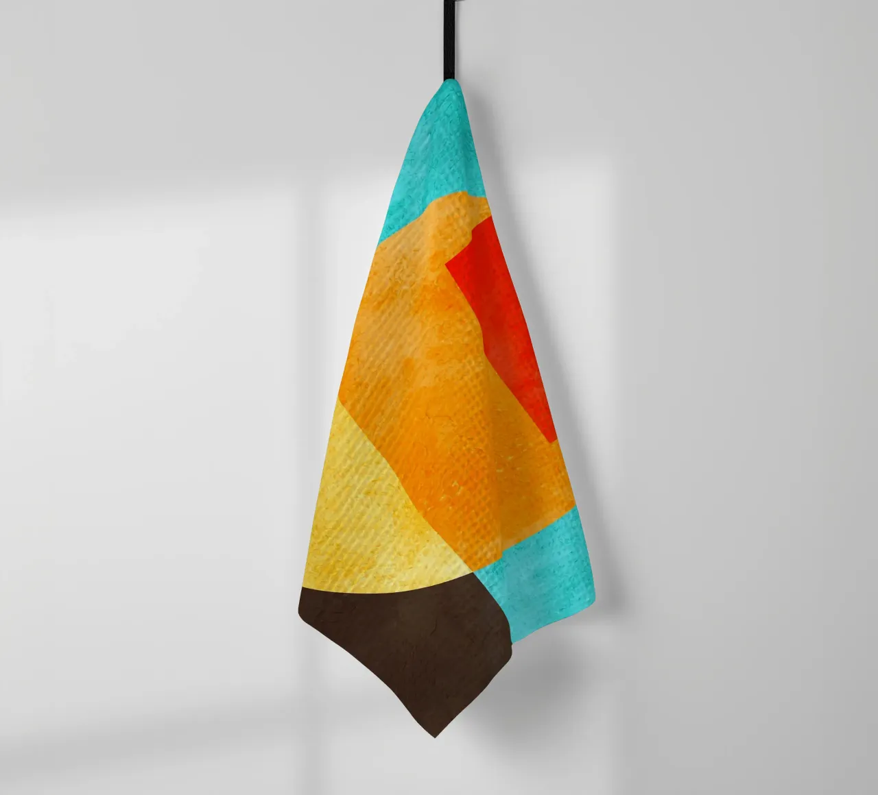Géométrie colorée torchon de Maria Lang