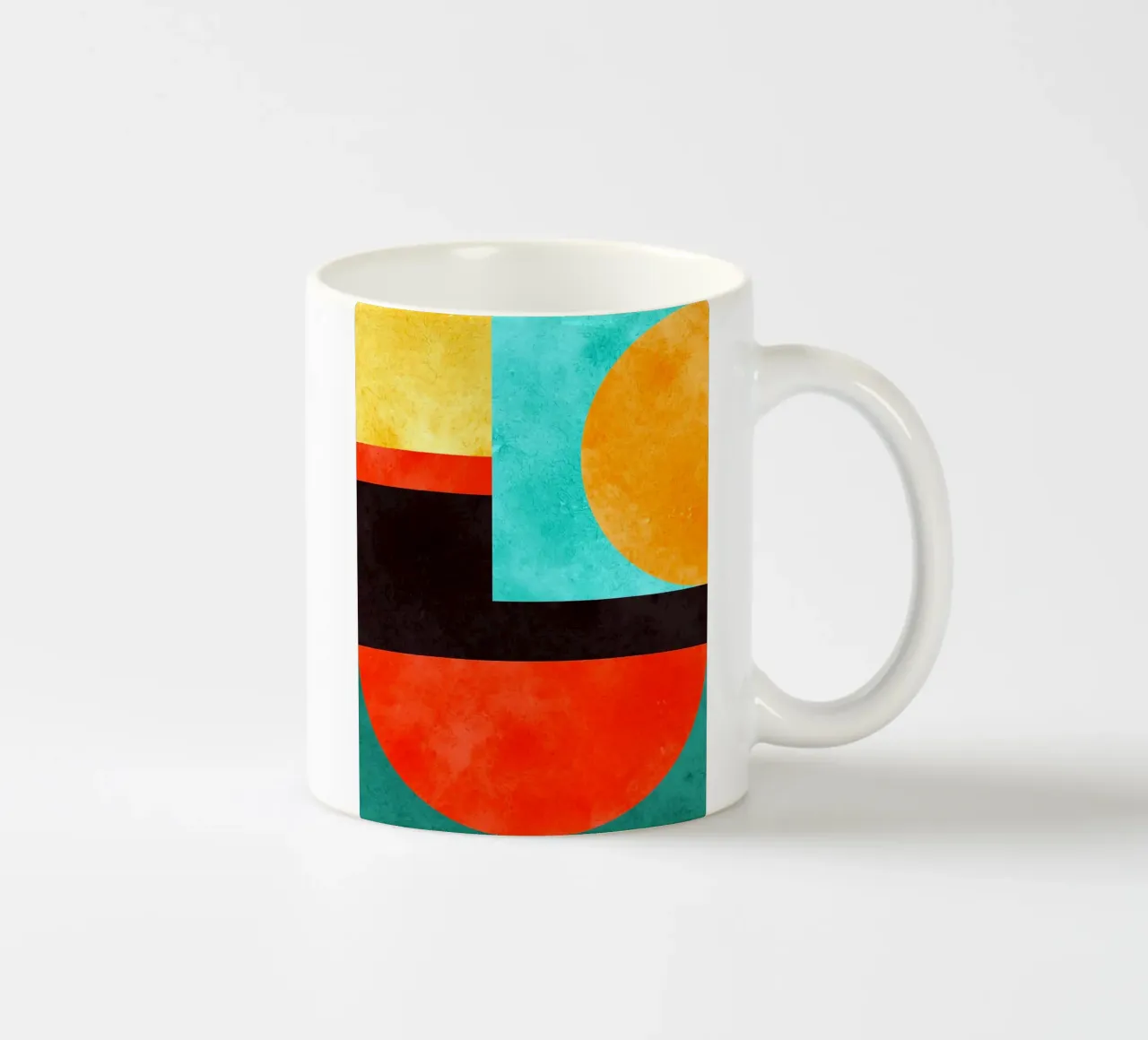 Geometria colorata tazza in ceramica da Maria Lang