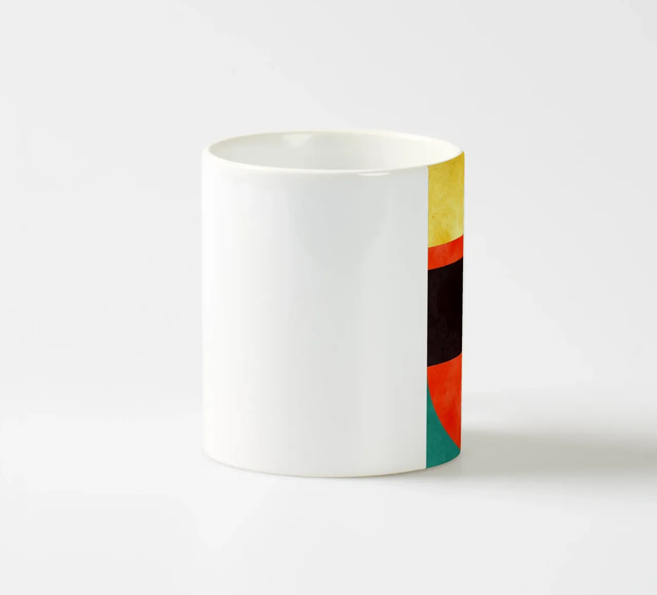 Geometria colorata tazza in ceramica da Maria Lang