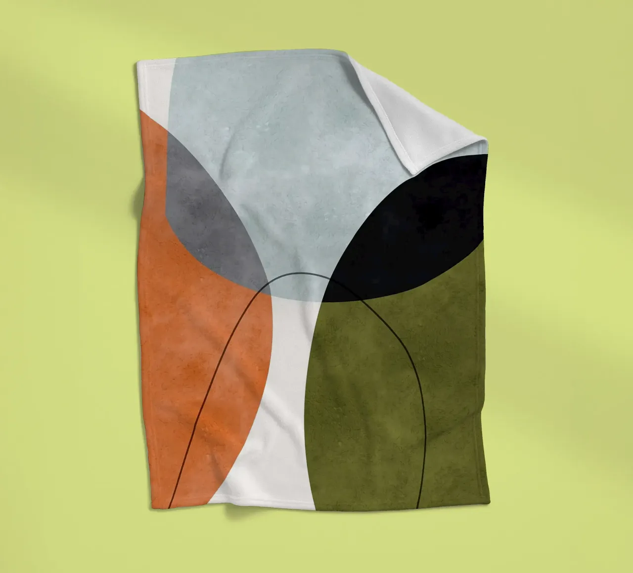 Forme espressive coperta in pile da Maria Lang