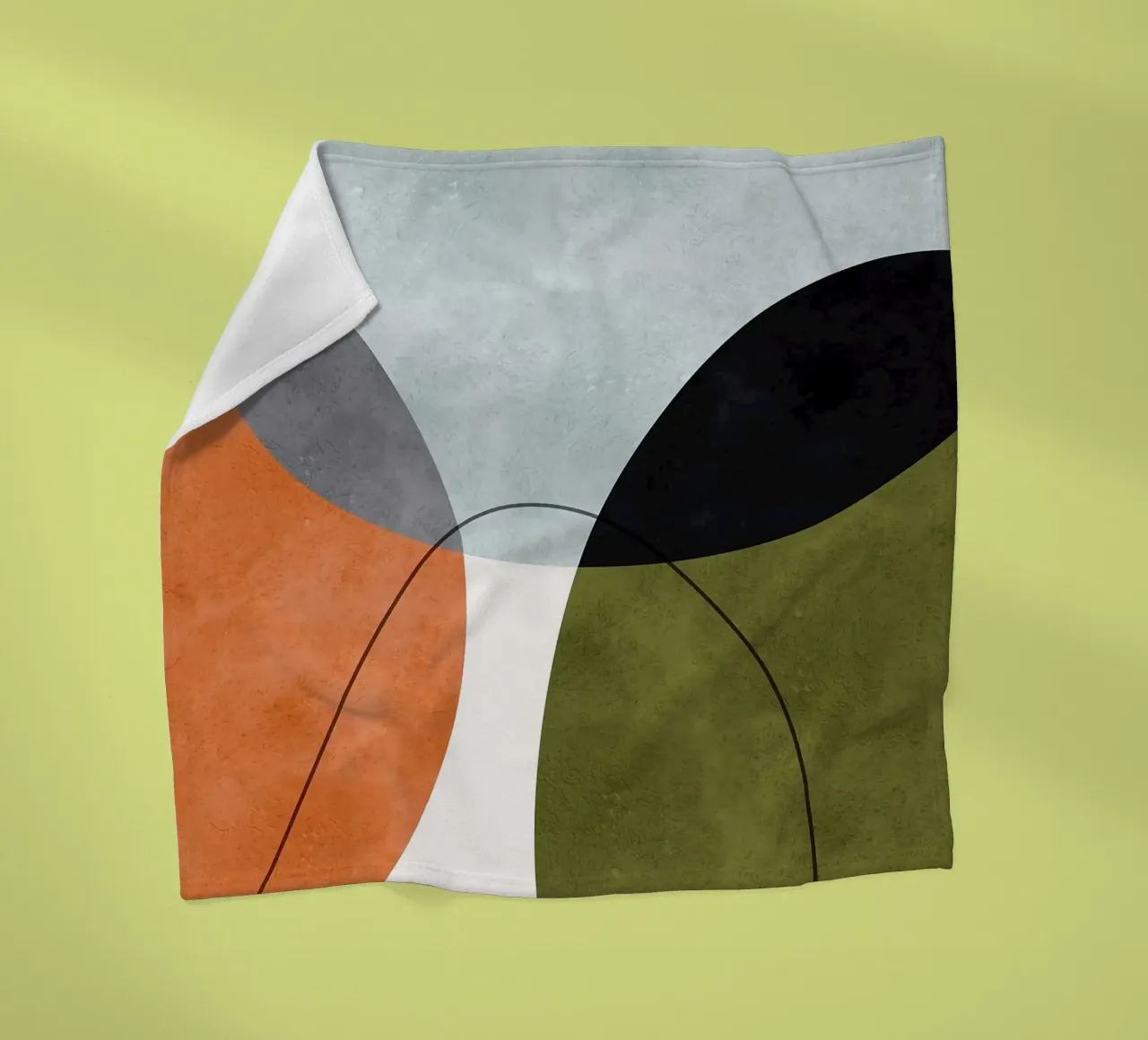 Forme espressive coperta in pile da Maria Lang
