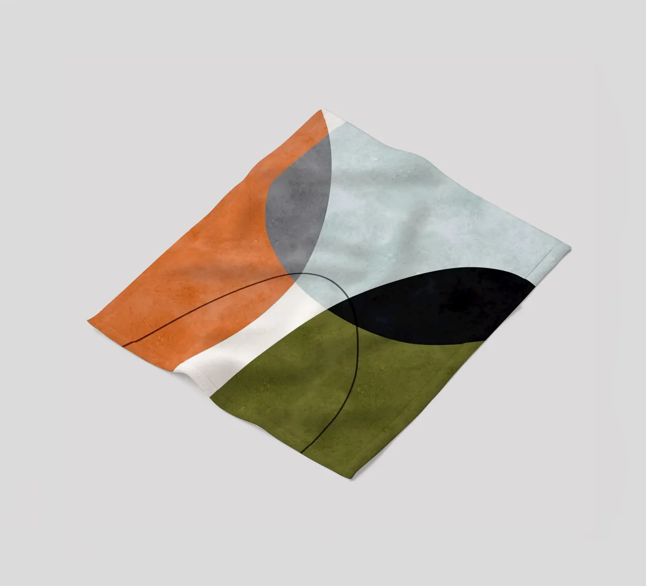 Forme espressive coperta in pile da Maria Lang