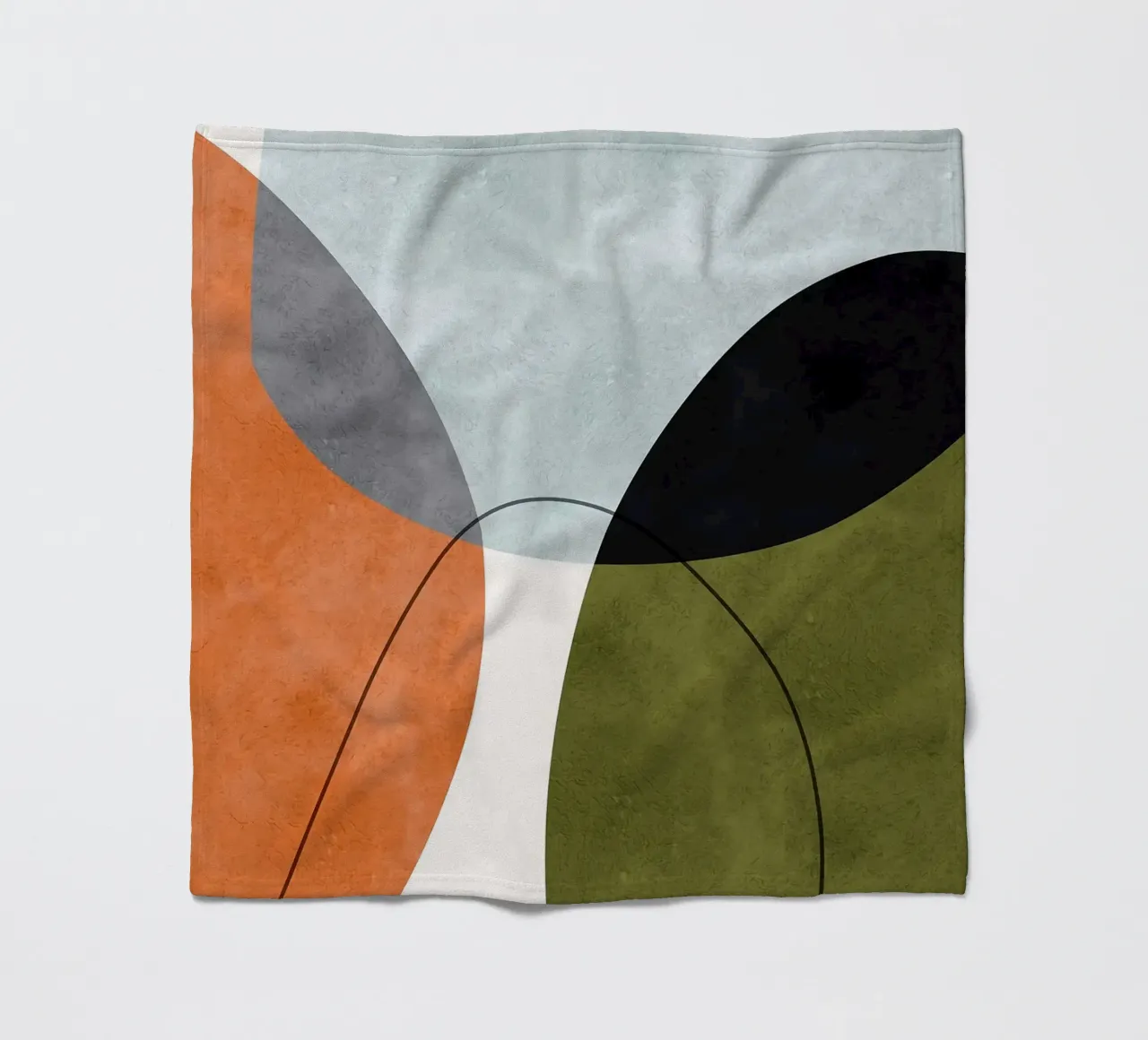 Forme espressive coperta in pile da Maria Lang