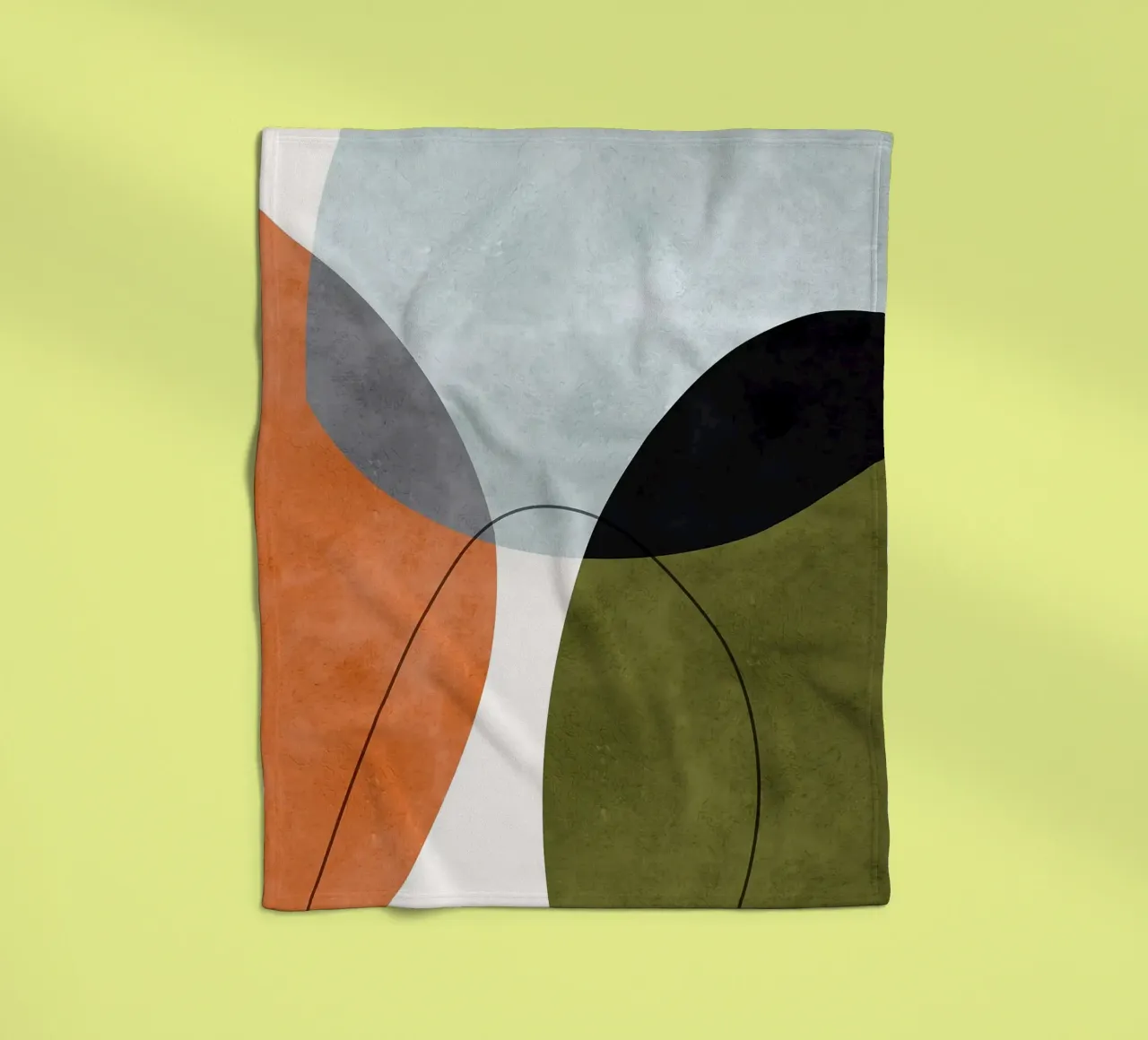 Forme espressive coperta in pile da Maria Lang