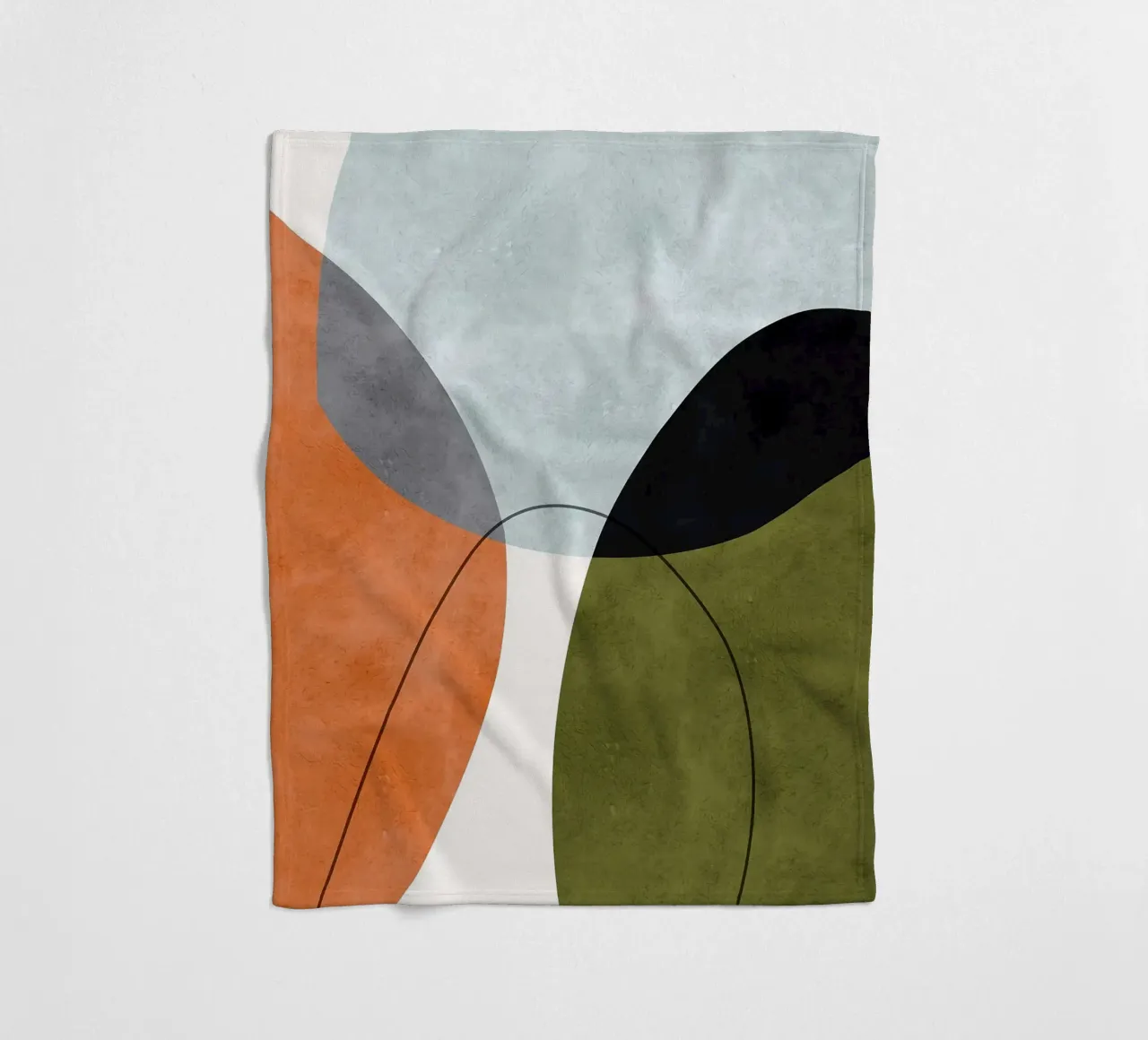 Forme espressive coperta in pile da Maria Lang