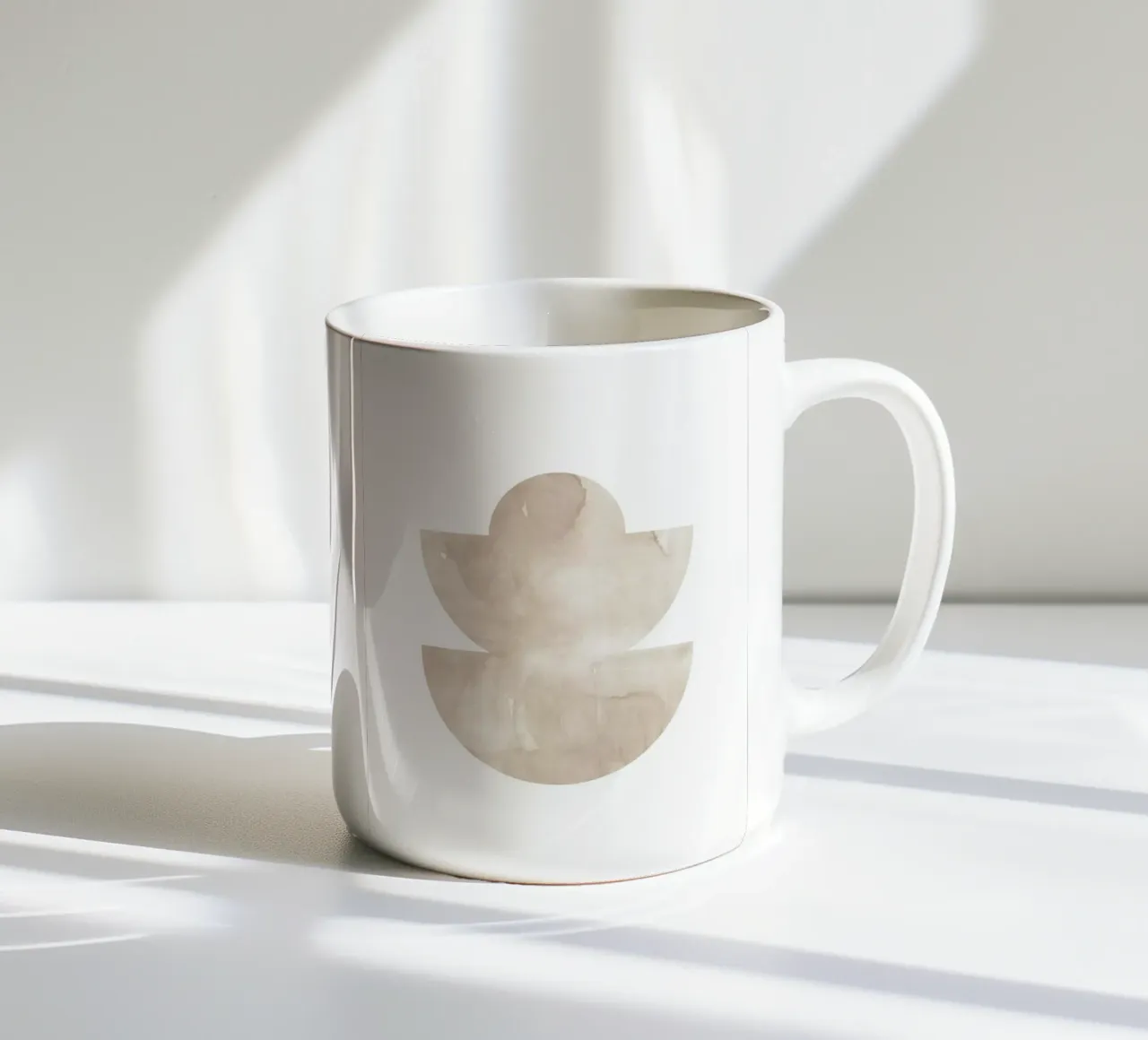 Forme geometriche ad acquerello 5 tazza in ceramica da NouveauPrints