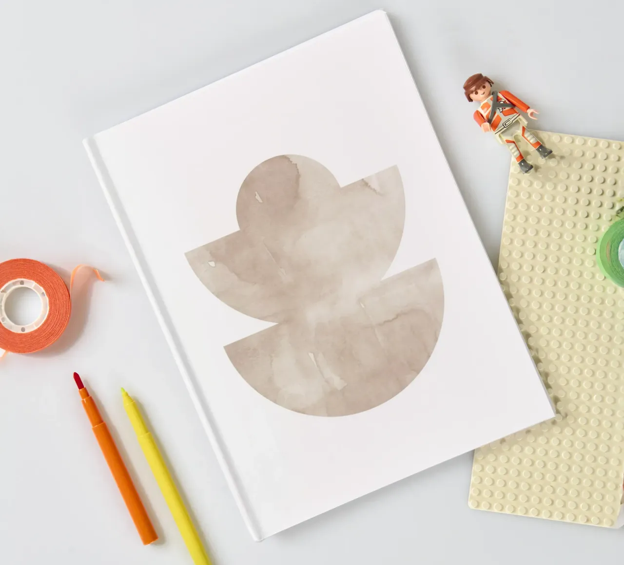 Forme geometriche ad acquerello 5 diario da NouveauPrints