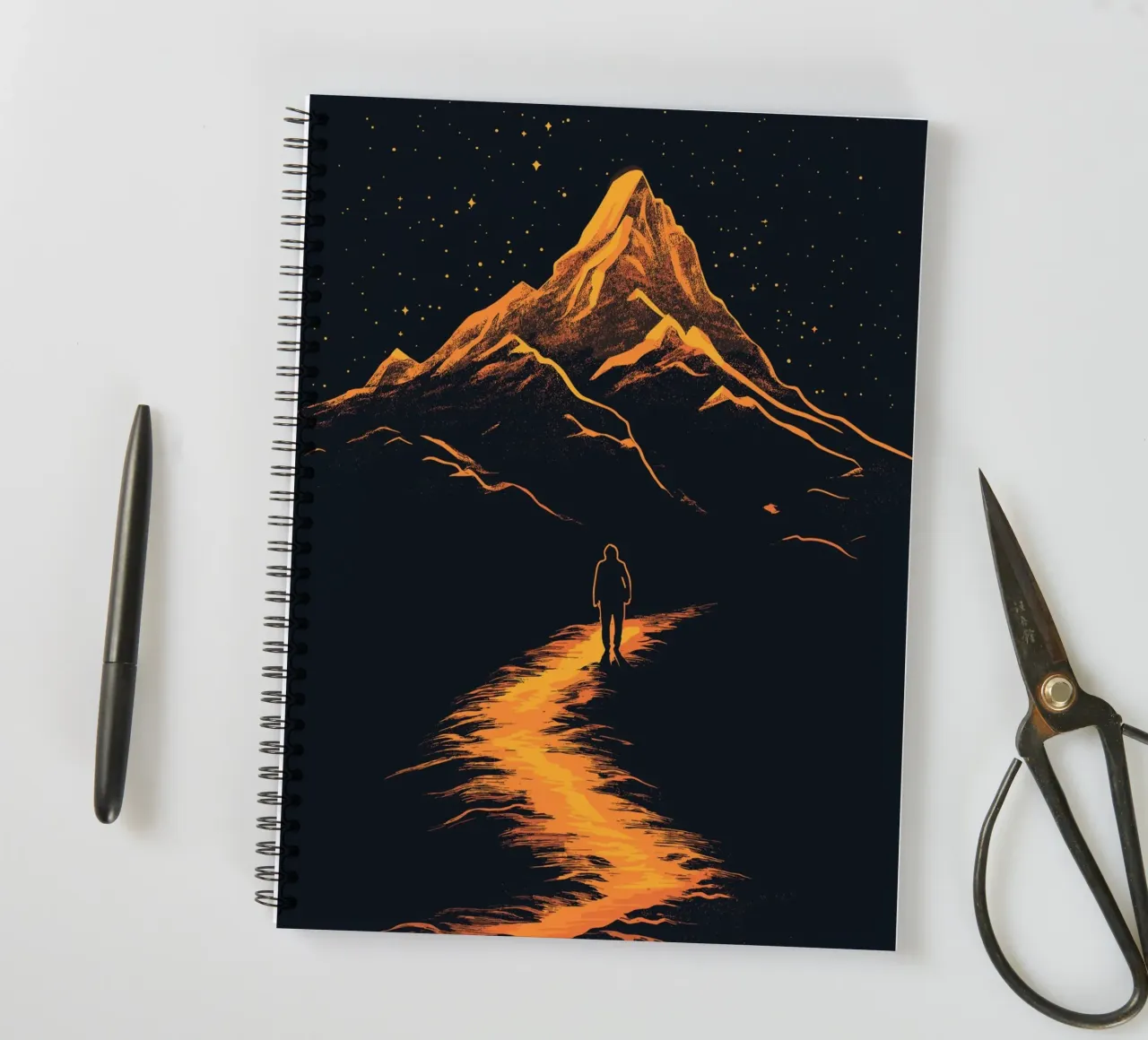 Illuminated path to the Sternenberg spiral notebook by pixelbull - medieval art and more