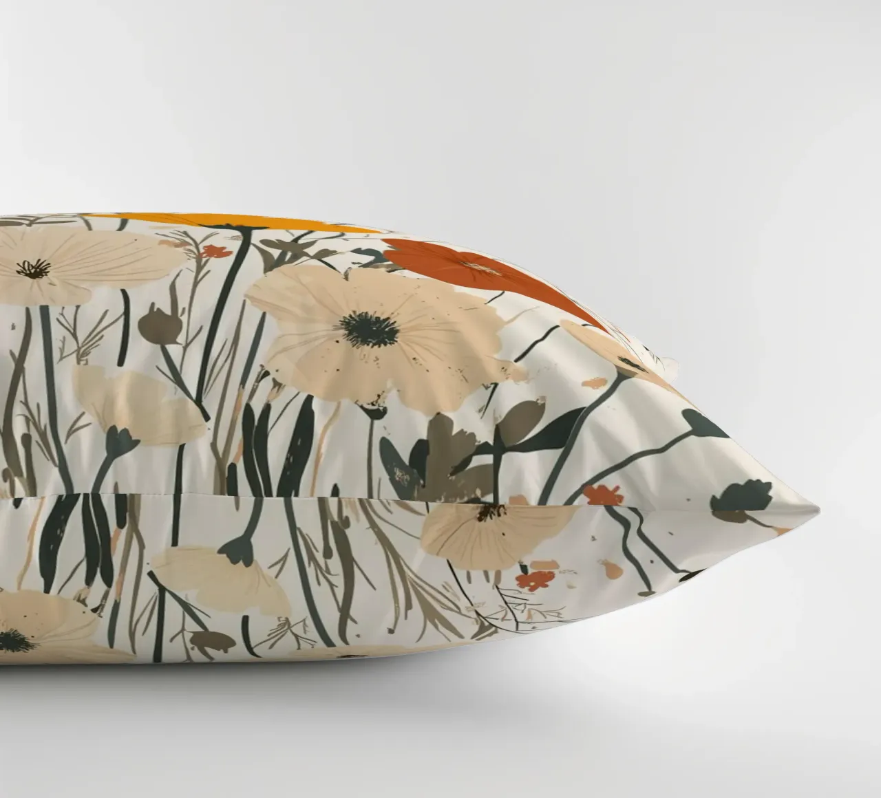 Fiori selvatici e api estive cuscino da pixelbull - medieval art and more