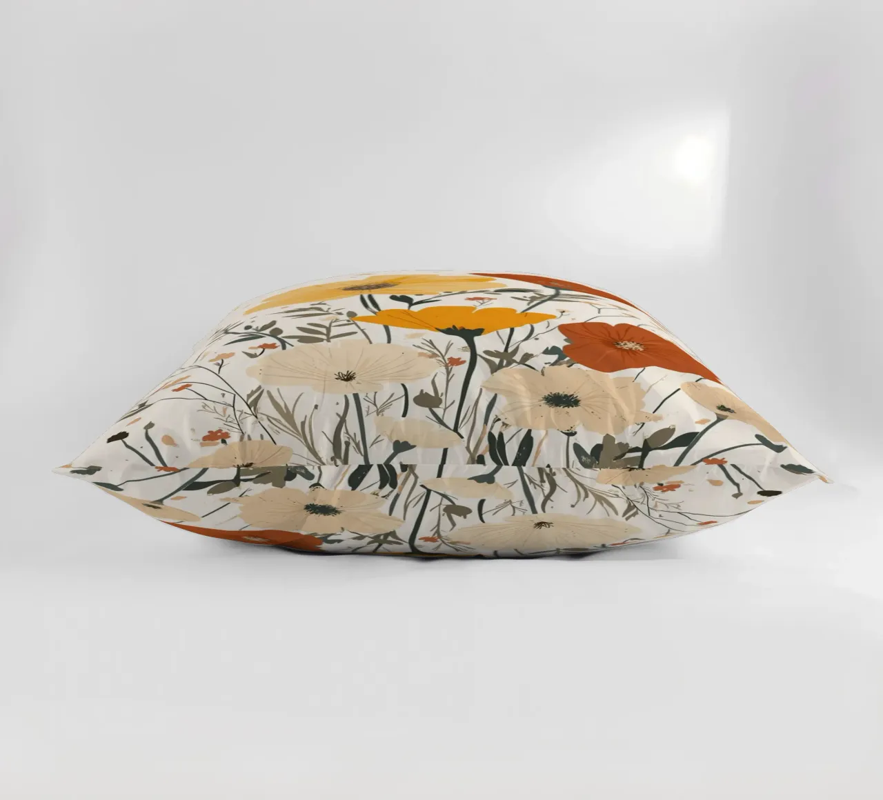 Fiori selvatici e api estive cuscino da pixelbull - medieval art and more