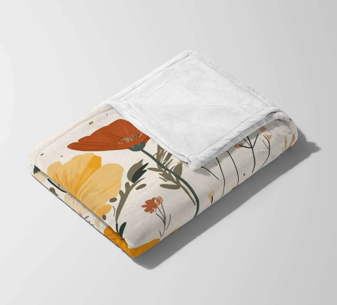Fiori selvatici e api estive coperta in pile da pixelbull - medieval art and more