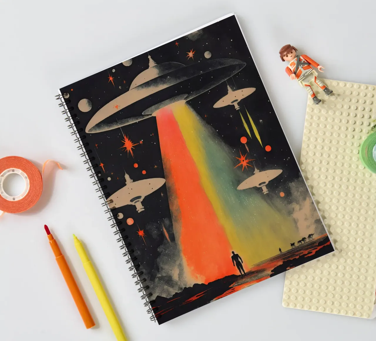 Invasion spiral notebook by treechild