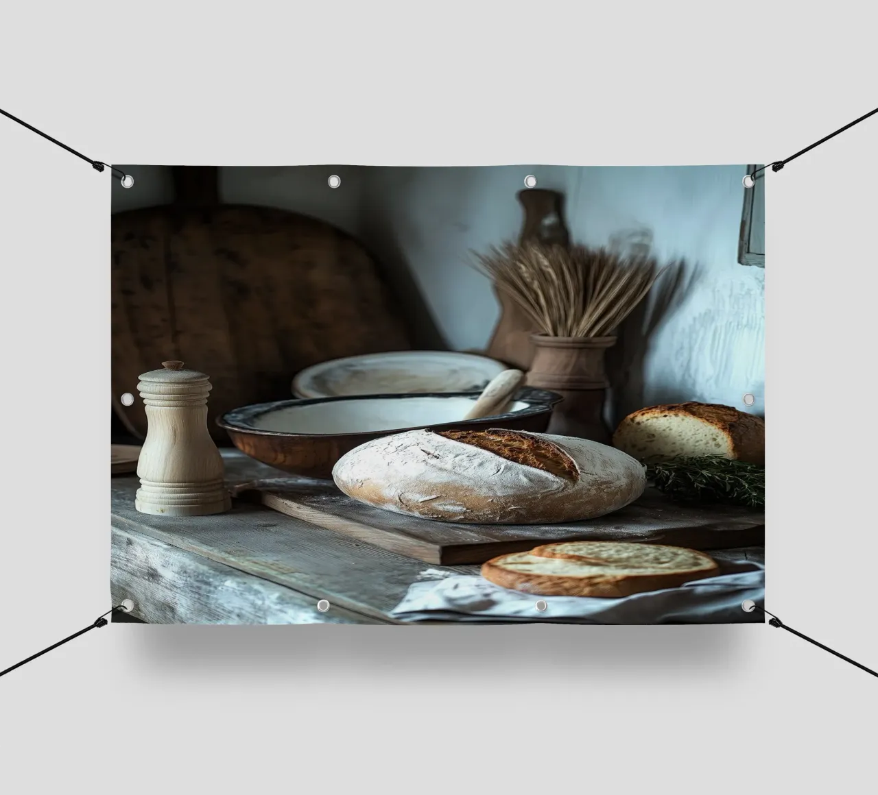 Idillio rustico per gli spuntini telo in pvc da pixelbull - medieval art and more