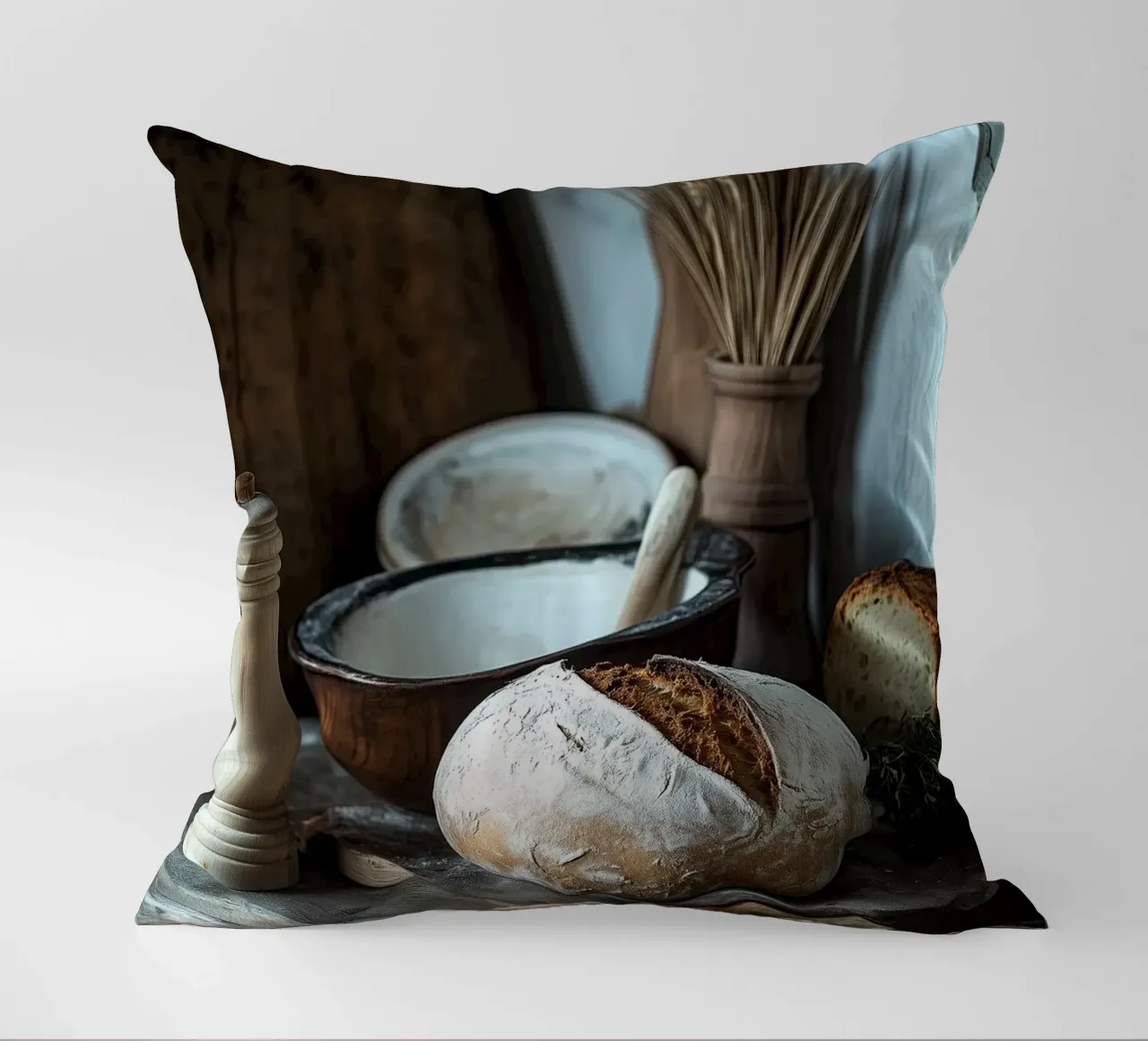 Idillio rustico per gli spuntini cuscino da pixelbull - medieval art and more