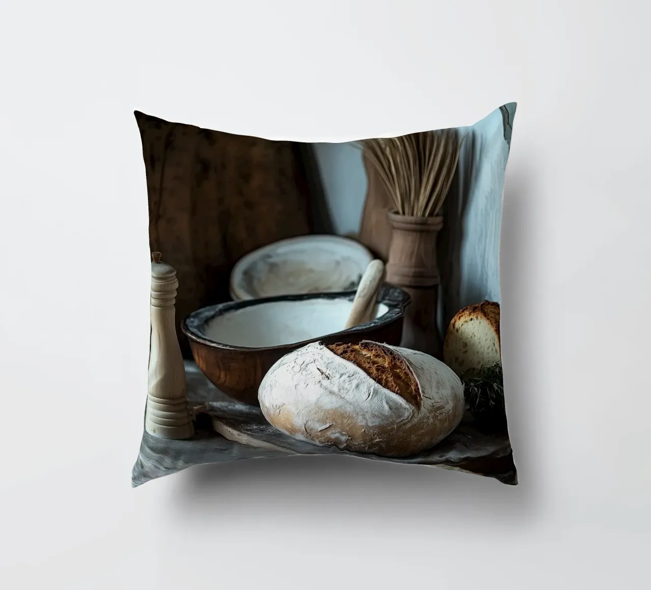 Idillio rustico per gli spuntini cuscino da pixelbull - medieval art and more