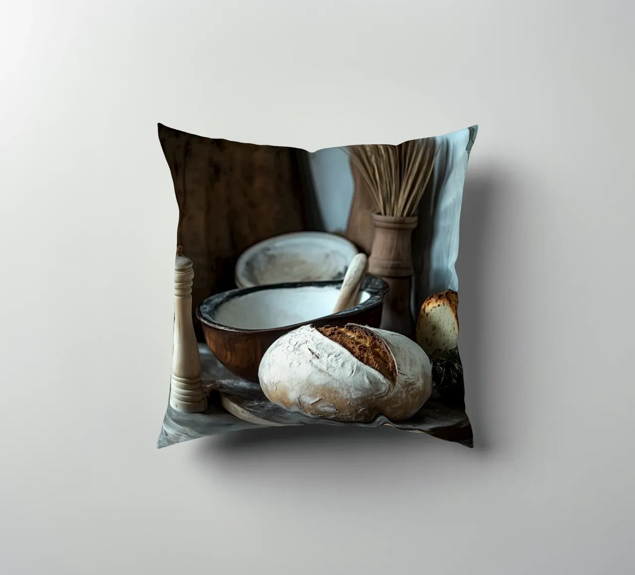 Idillio rustico per gli spuntini cuscino da pixelbull - medieval art and more