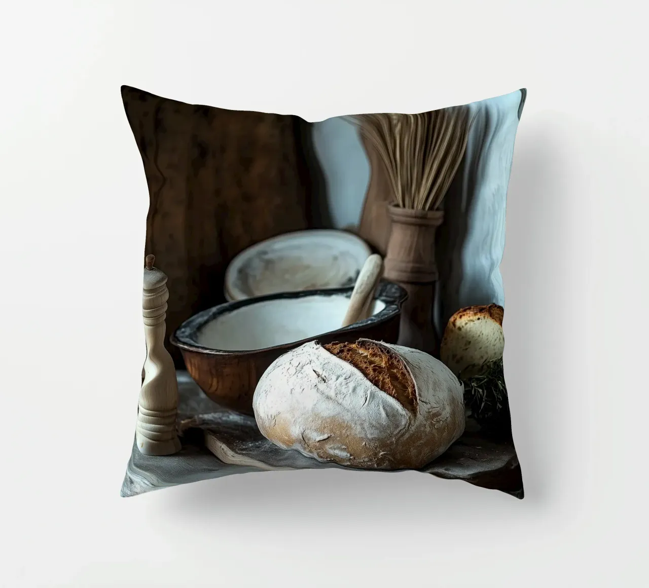 Idillio rustico per gli spuntini cuscino da pixelbull - medieval art and more