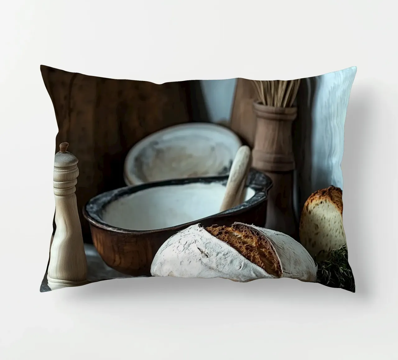 Idillio rustico per gli spuntini cuscino da pixelbull - medieval art and more