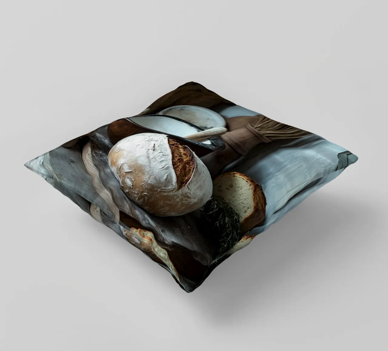 Idillio rustico per gli spuntini cuscino da pixelbull - medieval art and more