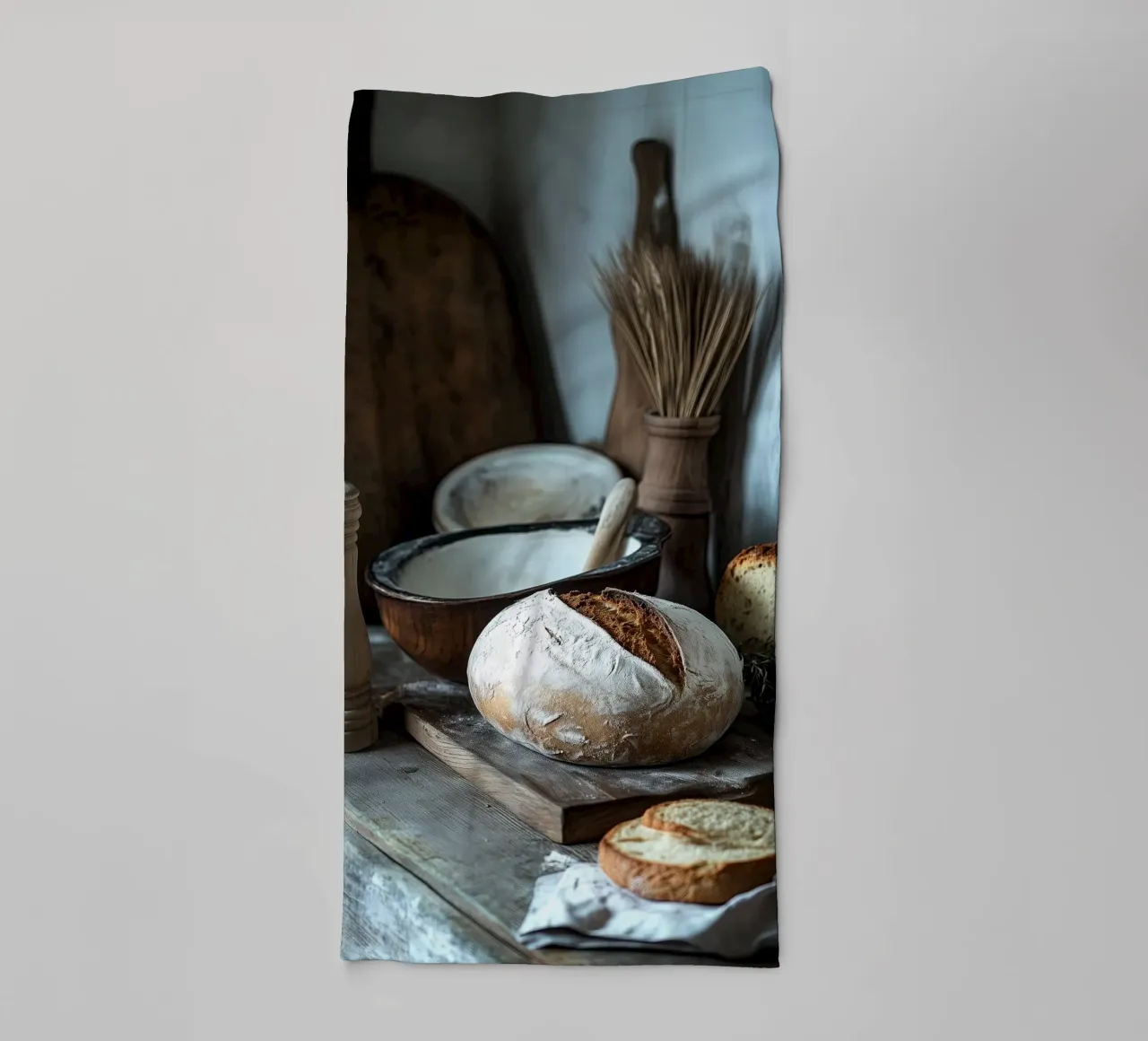 Idillio rustico per gli spuntini asciugamano da bagno da pixelbull - medieval art and more