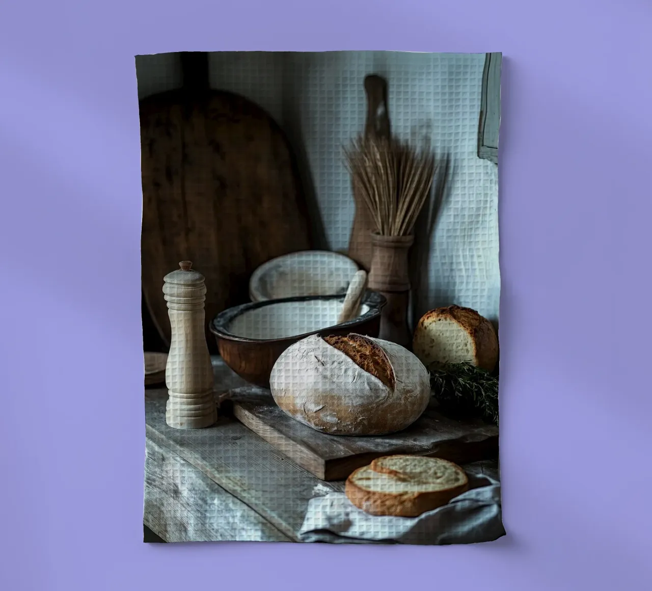 Idillio rustico per gli spuntini canovaccio da cucina da pixelbull - medieval art and more