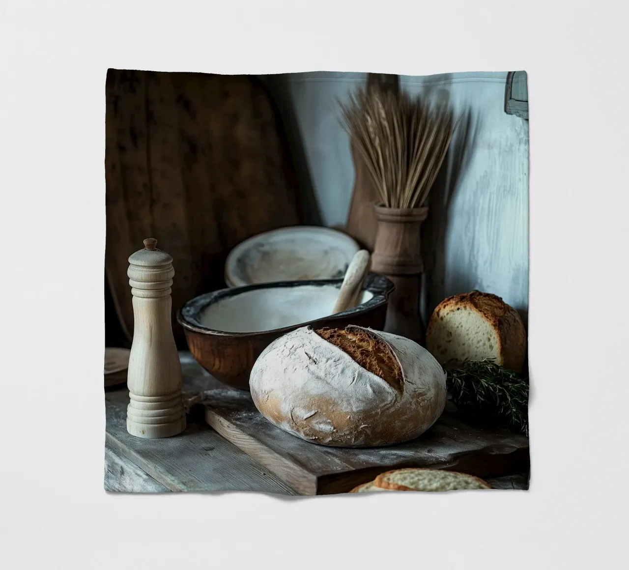 Idillio rustico per gli spuntini coperta in pile da pixelbull - medieval art and more