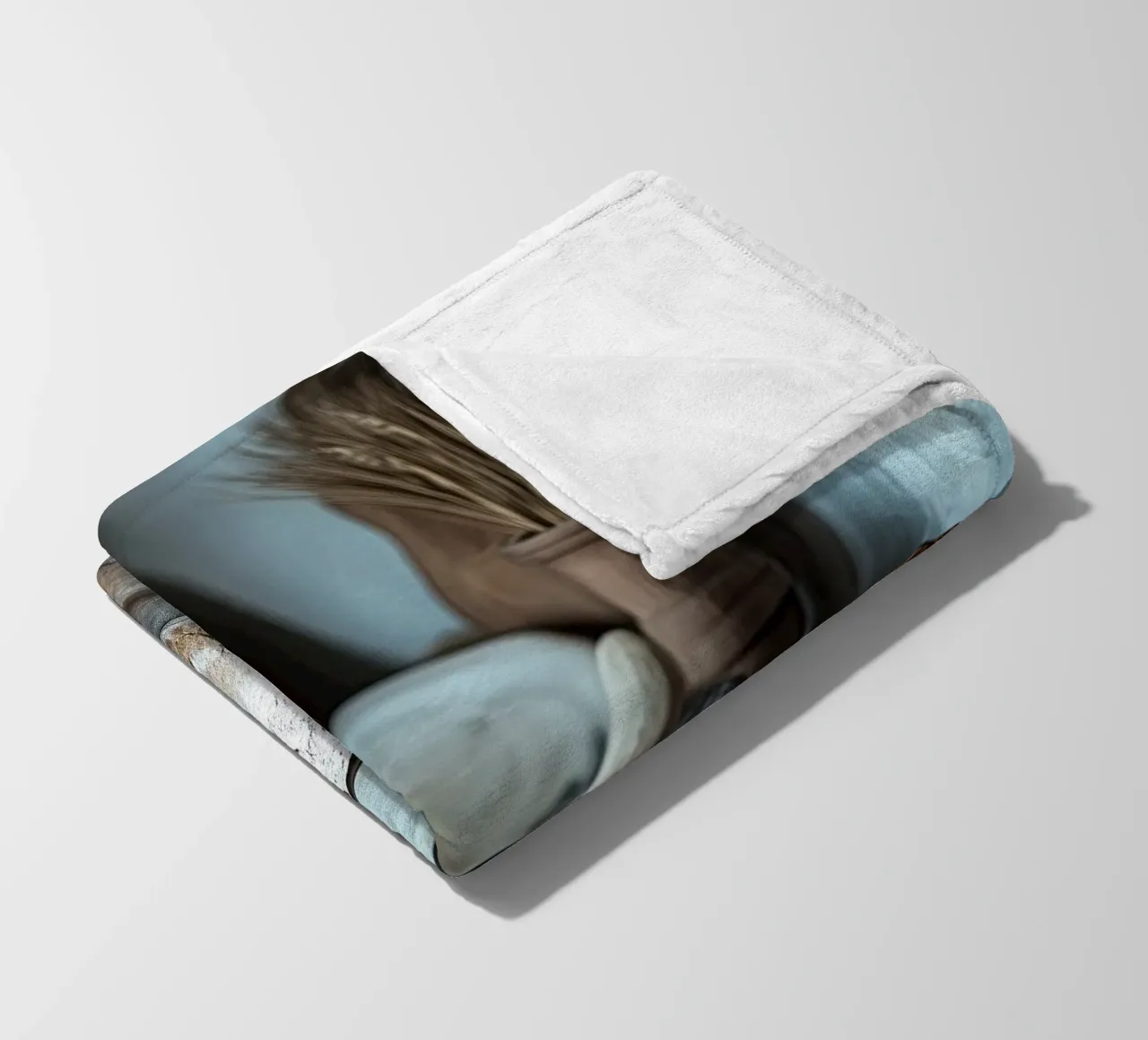 Idillio rustico per gli spuntini coperta in pile da pixelbull - medieval art and more