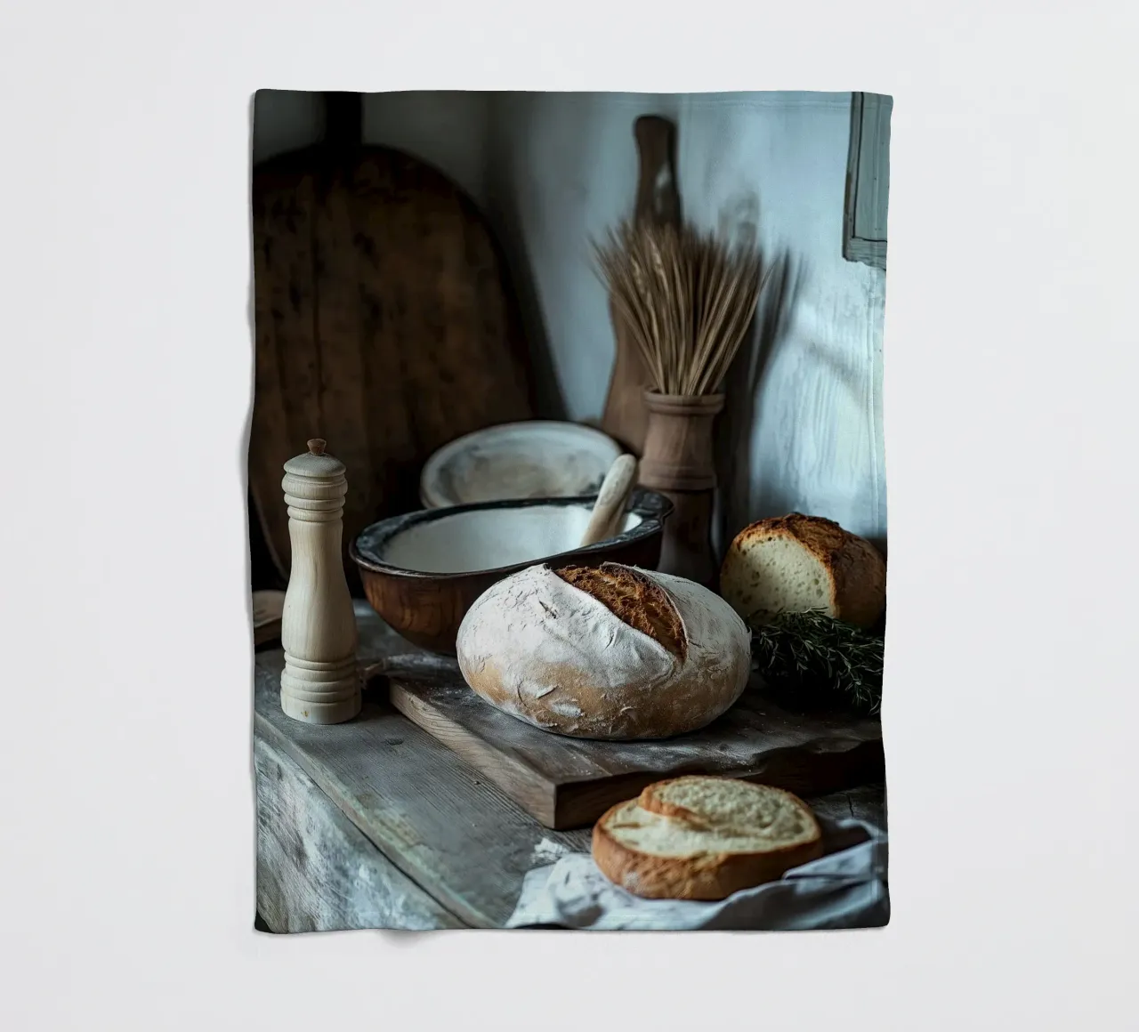 Idillio rustico per gli spuntini coperta in pile da pixelbull - medieval art and more