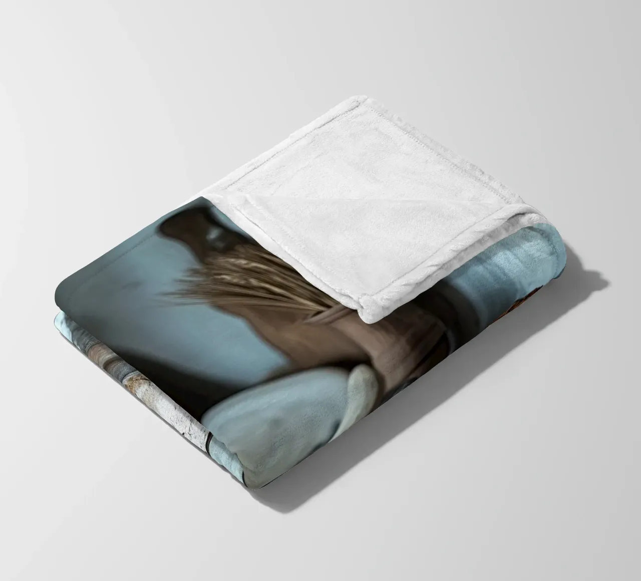 Idillio rustico per gli spuntini coperta in pile da pixelbull - medieval art and more