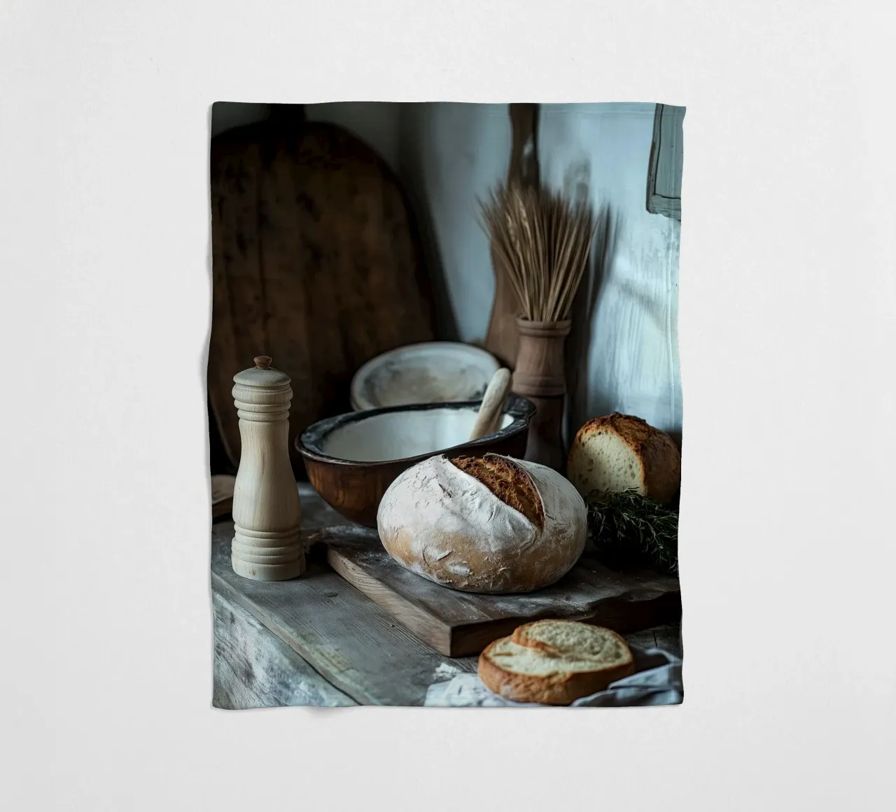 Idillio rustico per gli spuntini coperta in pile da pixelbull - medieval art and more