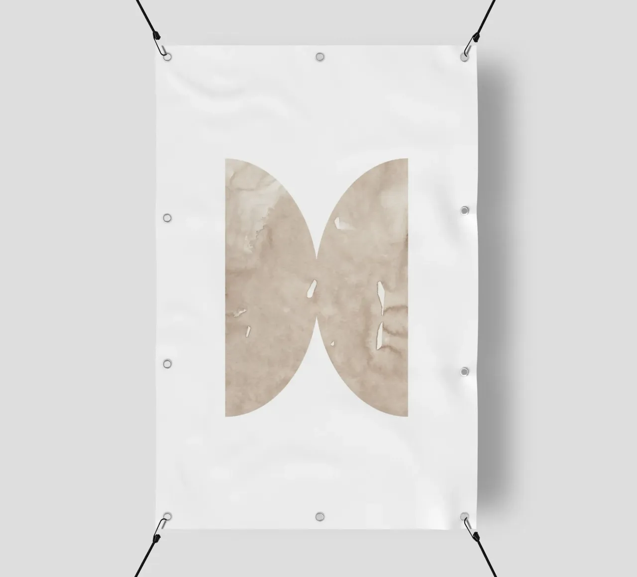 Forme geometriche ad acquerello 6 telo in pvc da NouveauPrints